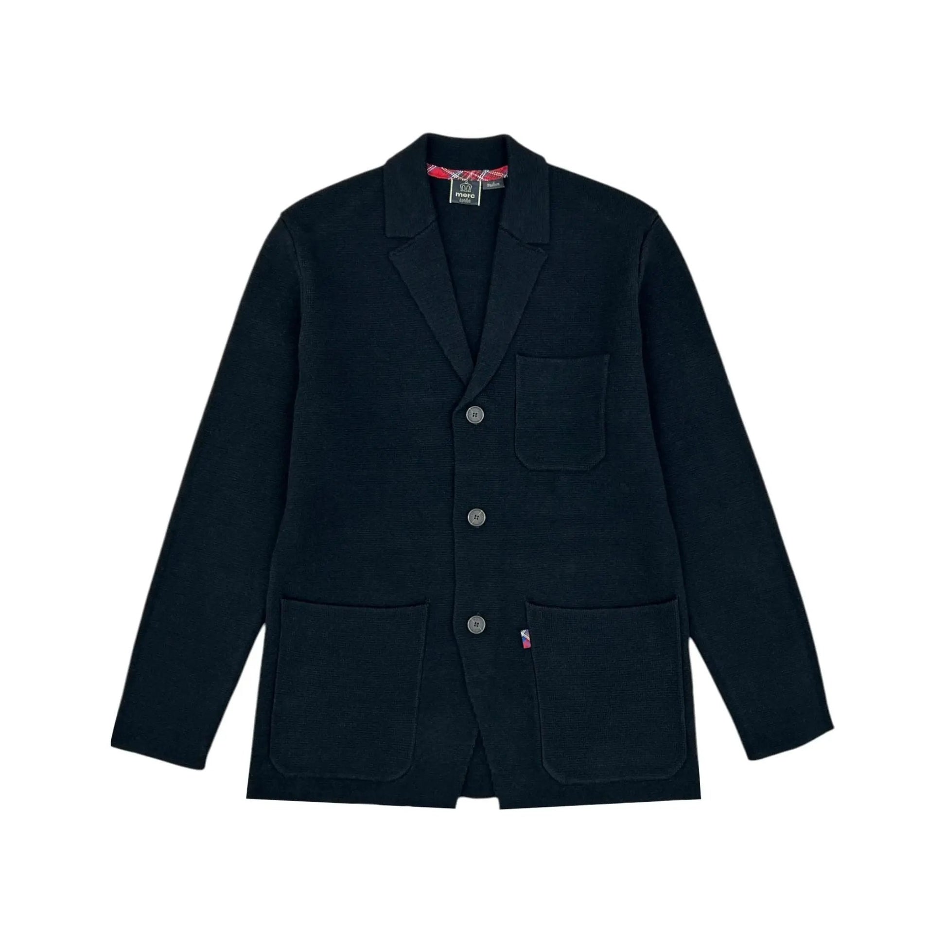 Buy Merc London Bende Knitted Blazer - Black | Cardiganss at Woven Durham