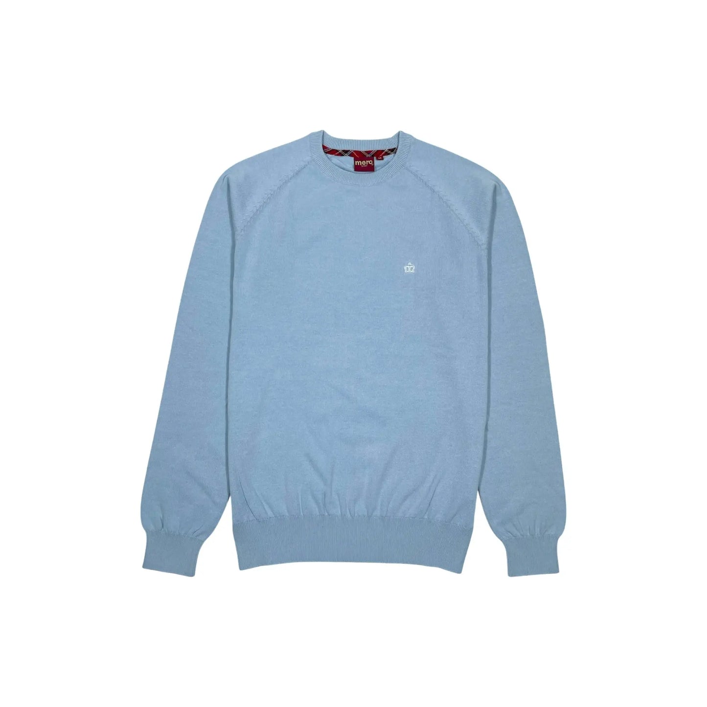 Buy Merc London Berty Knitted Jumper - Sky | Crew-Neck Jumperss at Woven Durham