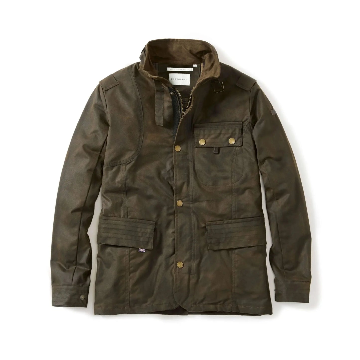 Buy Peregrine Bexley Brown Wax Jacket | Bomber Jacketss at Woven Durham