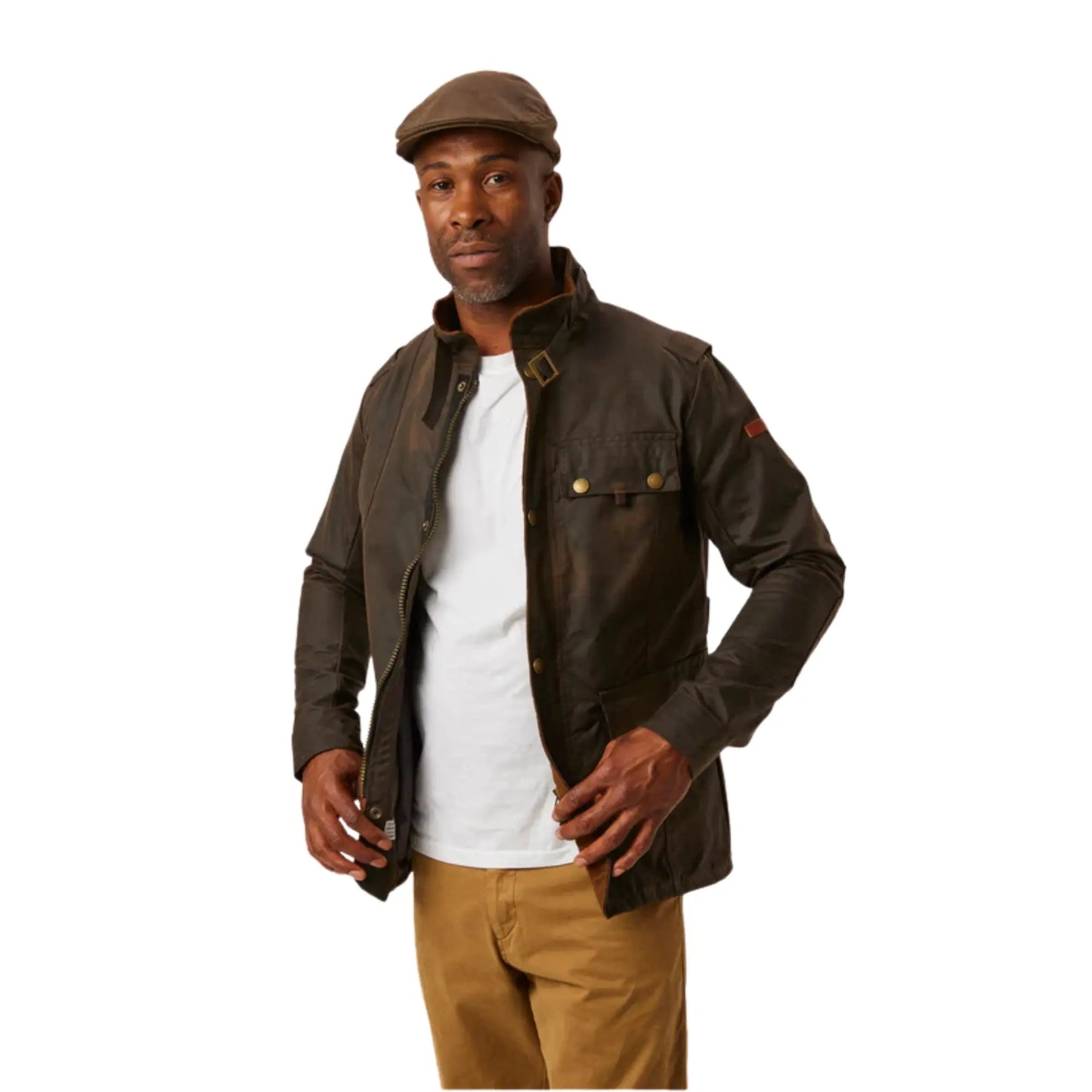 Buy Peregrine Bexley Brown Wax Jacket | Bomber Jacketss at Woven Durham