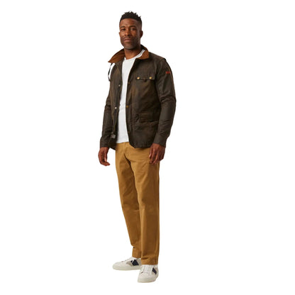 Buy Peregrine Bexley Wax Jacket - Brown | Bomber Jacketss at Woven Durham