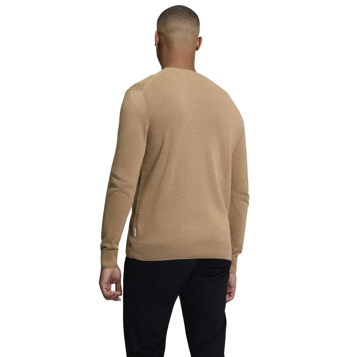 Buy Ben Sherman Texture Front Biscuit Crew Neck Jumper | Crew-Neck Jumperss at Woven Durham