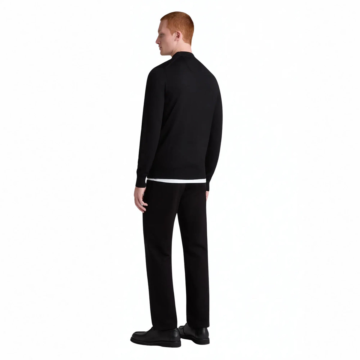 Buy Remus Uomo Black Mock Neck Jumper | Zip-Up Jumperss at Woven Durham