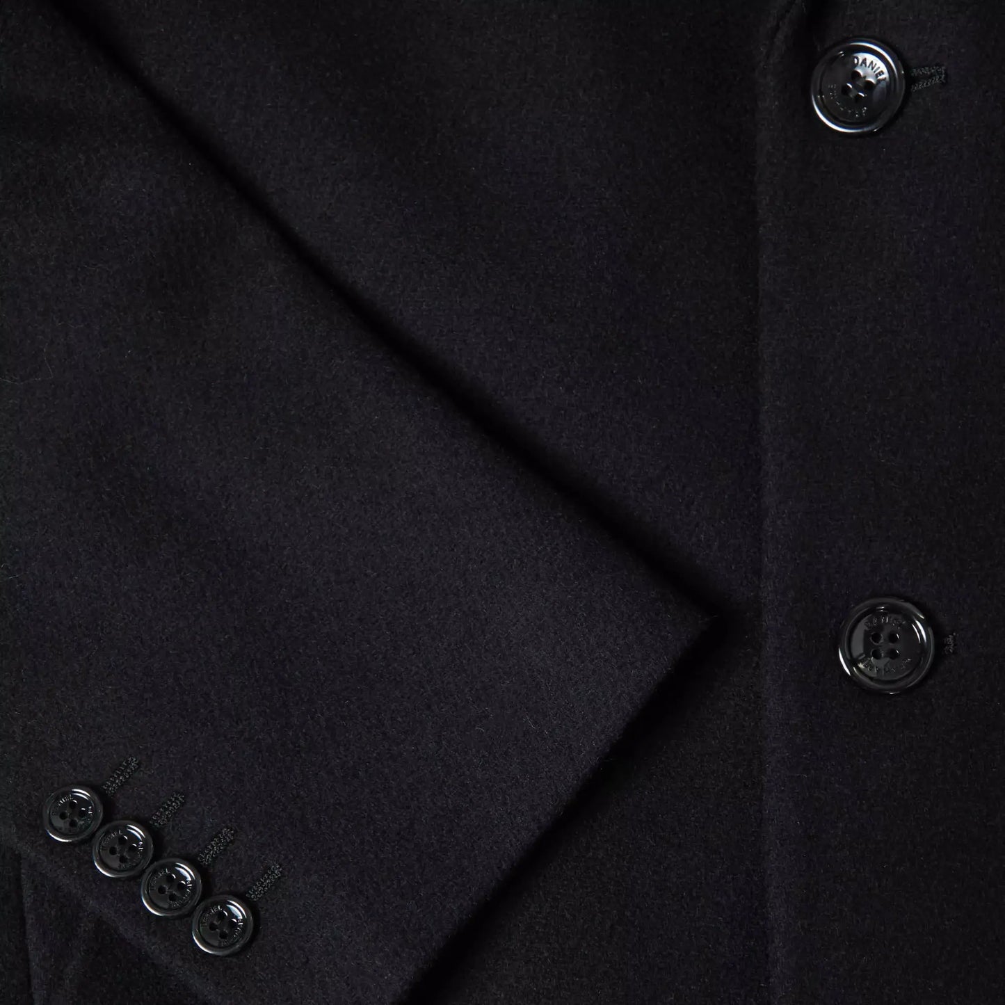 Buy Daniel Grahame Black Wool-Blend Regular Fit Tailored Overcoat | Suit Jacketss at Woven Durham