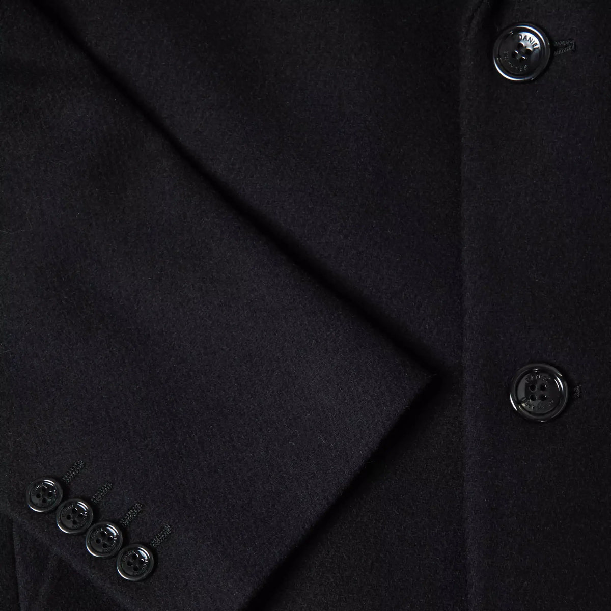 Buy Daniel Grahame Black Wool-Blend Regular Fit Tailored Overcoat | Suit Jacketss at Woven Durham