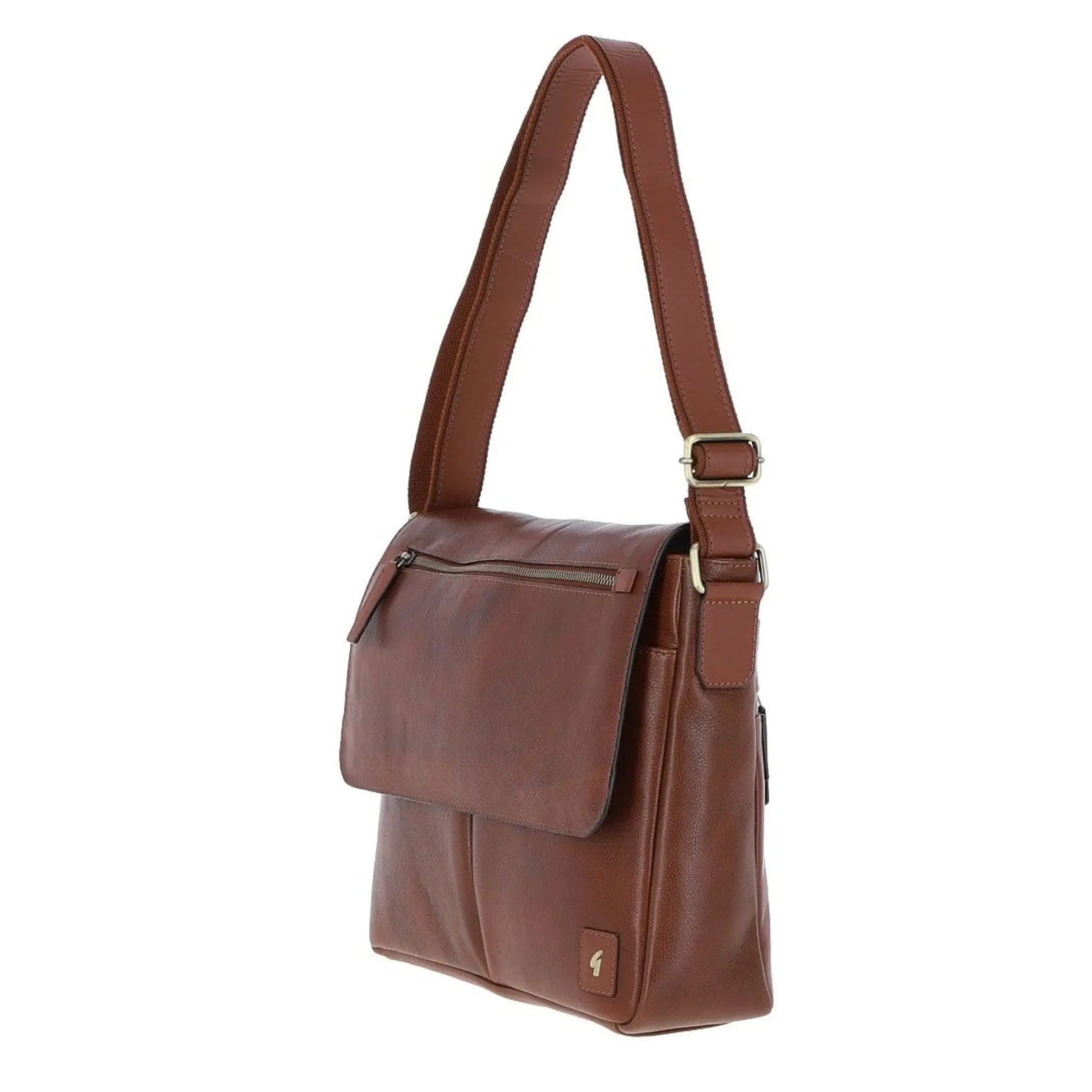 Buy Gabicci Vintage Blake Leather Laptop Bag - Brown | Wash Bags at Woven Durham