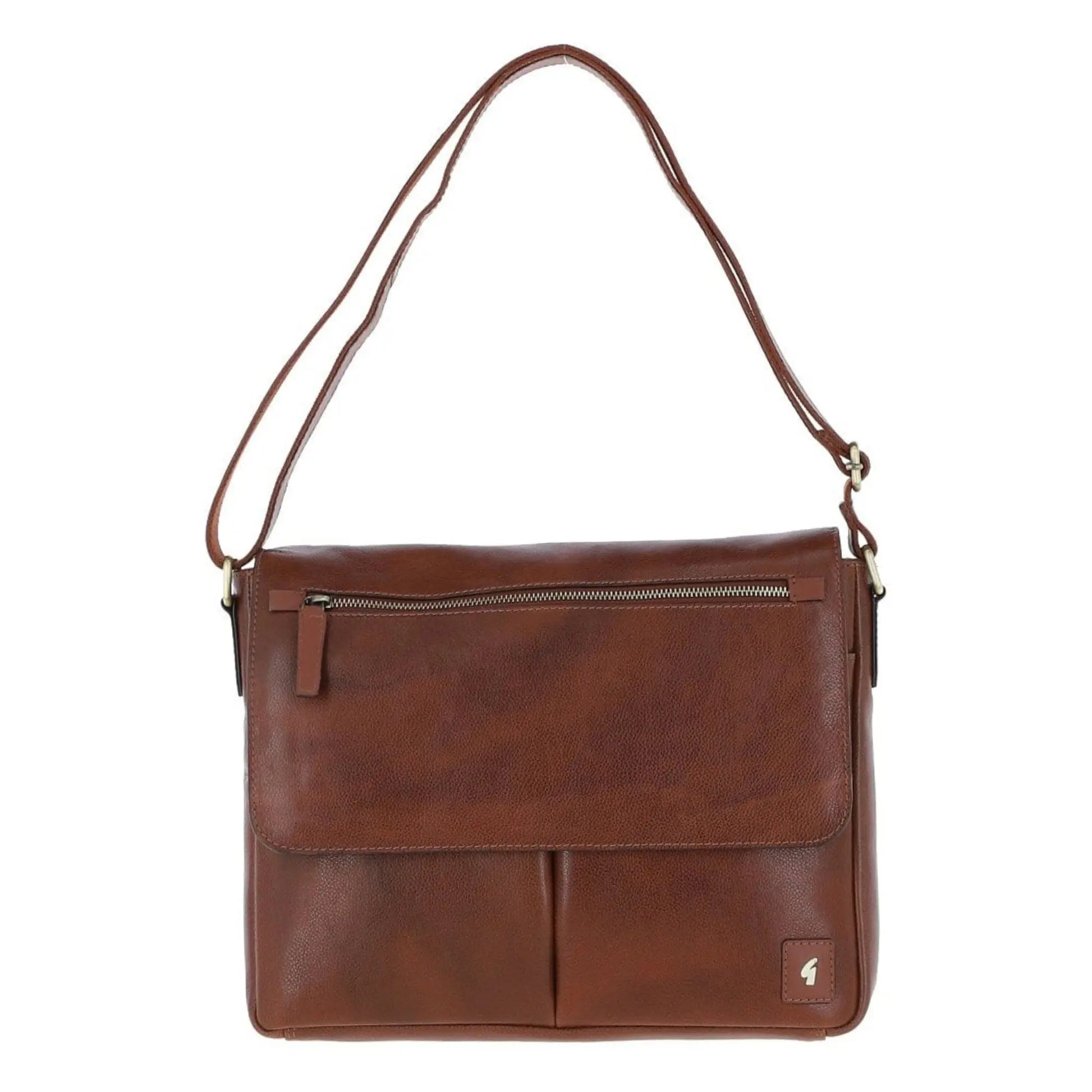 Buy Gabicci Vintage Blake Leather Laptop Bag - Brown | Wash Bags at Woven Durham