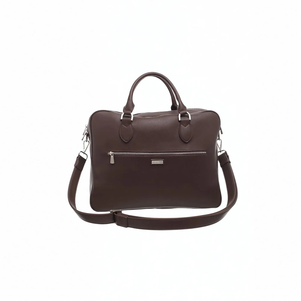 Buy Bessie London Bobby Coffee Soft Briefcase | Briefcases at Woven Durham