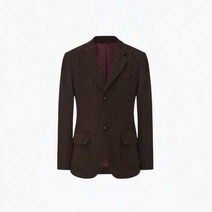 Buy Guards London Brown Lawrence Tweed Heritage Wool Blazer | Mac's & Trench Coatss at Woven Durham