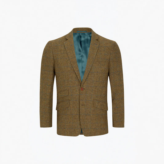 Buy Douglas & Grahame Brown Prince of Wales Check Cotswold Blazer | Overcoatss at Woven Durham