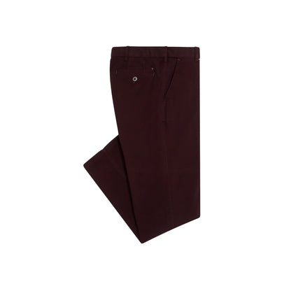 Buy Daniel Grahame Burgundy Driscoll Chino | Suit Trouserss at Woven Durham