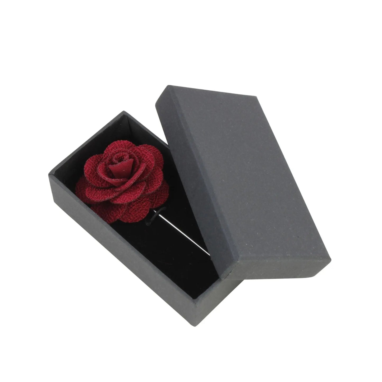 Buy Dalaco Burgundy Flower Lapel Pin | Lapel Accessoriess at Woven Durham