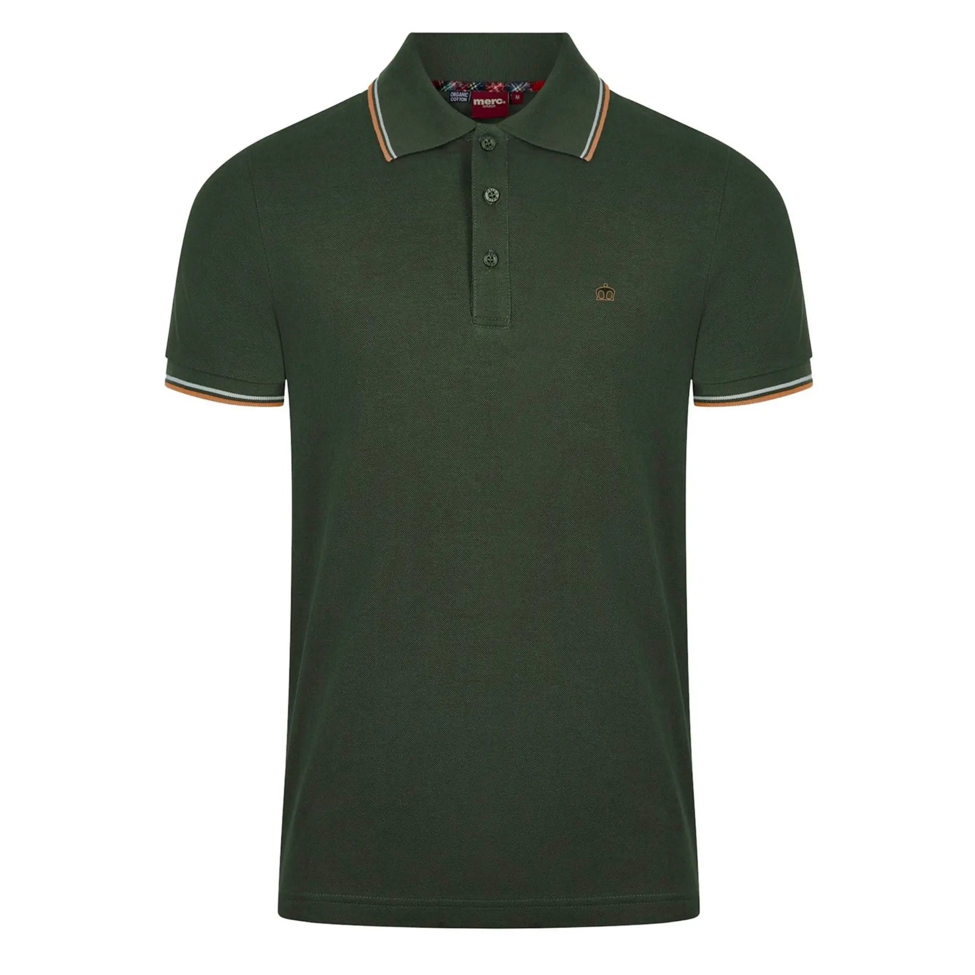 Buy Merc London Card Polo Shirt - Khaki | Short-Sleeved Polo Shirtss at Woven Durham