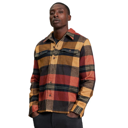 Buy Ben Sherman Check Overshirt in Burnt Orange | Overshirtss at Woven Durham