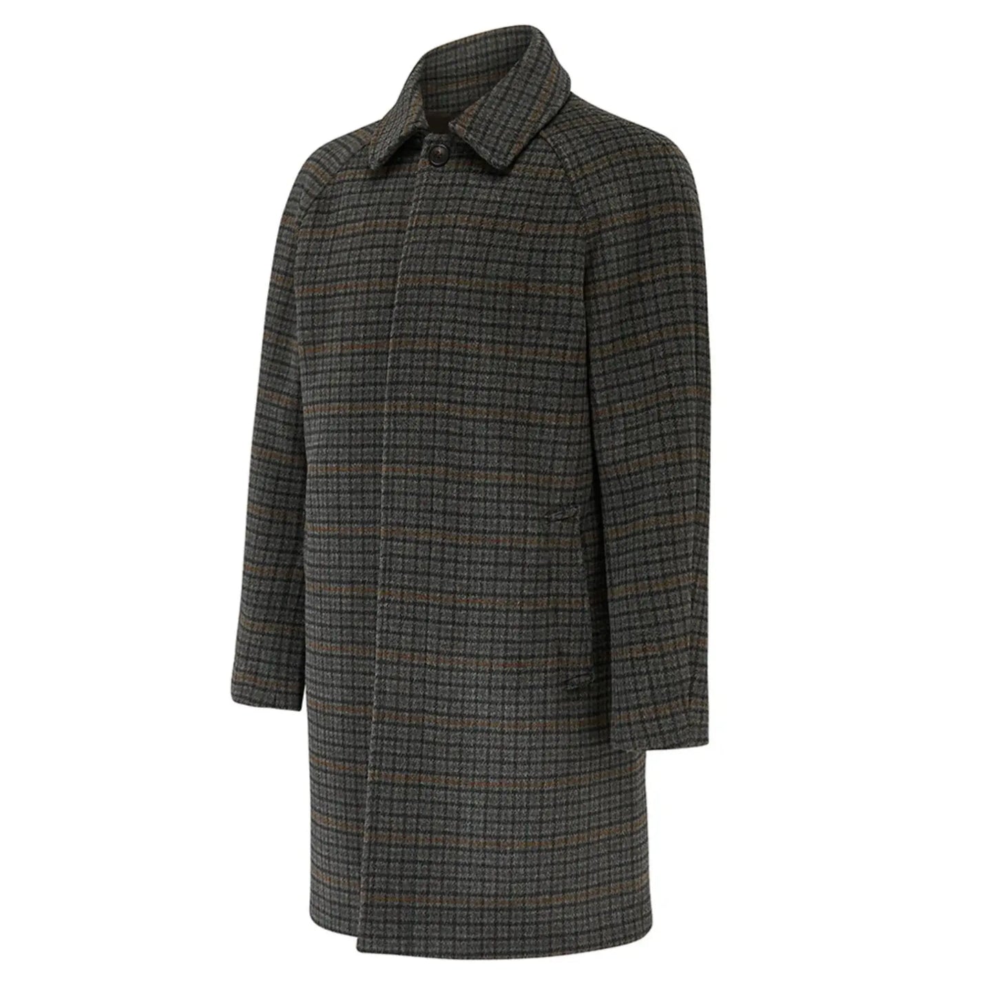 Buy Guards London Coldstream Check Overcoat - Grey | Coatss at Woven Durham