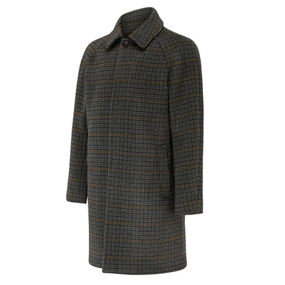 Buy Guards London Coldstream Check Overcoat - Grey | Coatss at Woven Durham