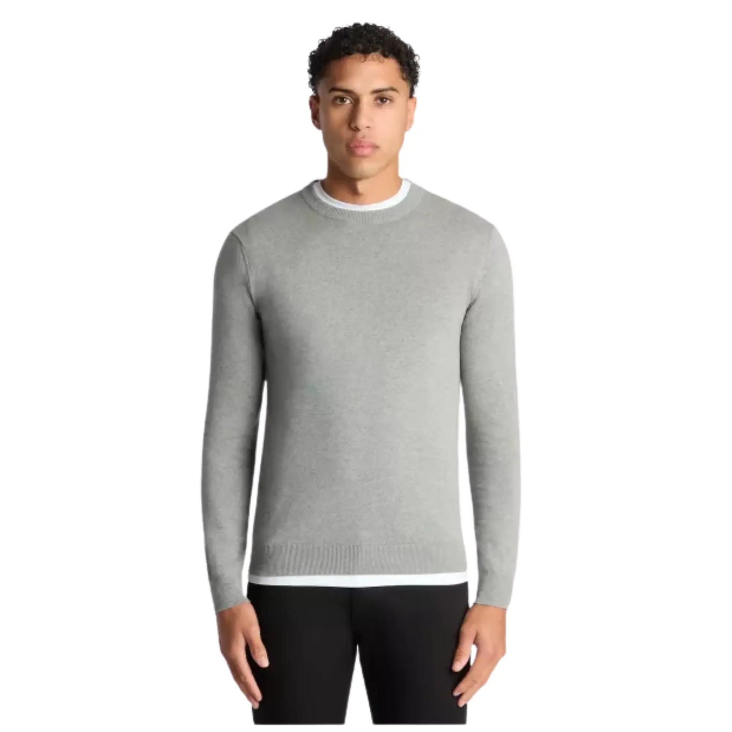 Buy Remus Uomo Crew Neck Knit Jumper - Grey | Crew-Neck Jumperss at Woven Durham