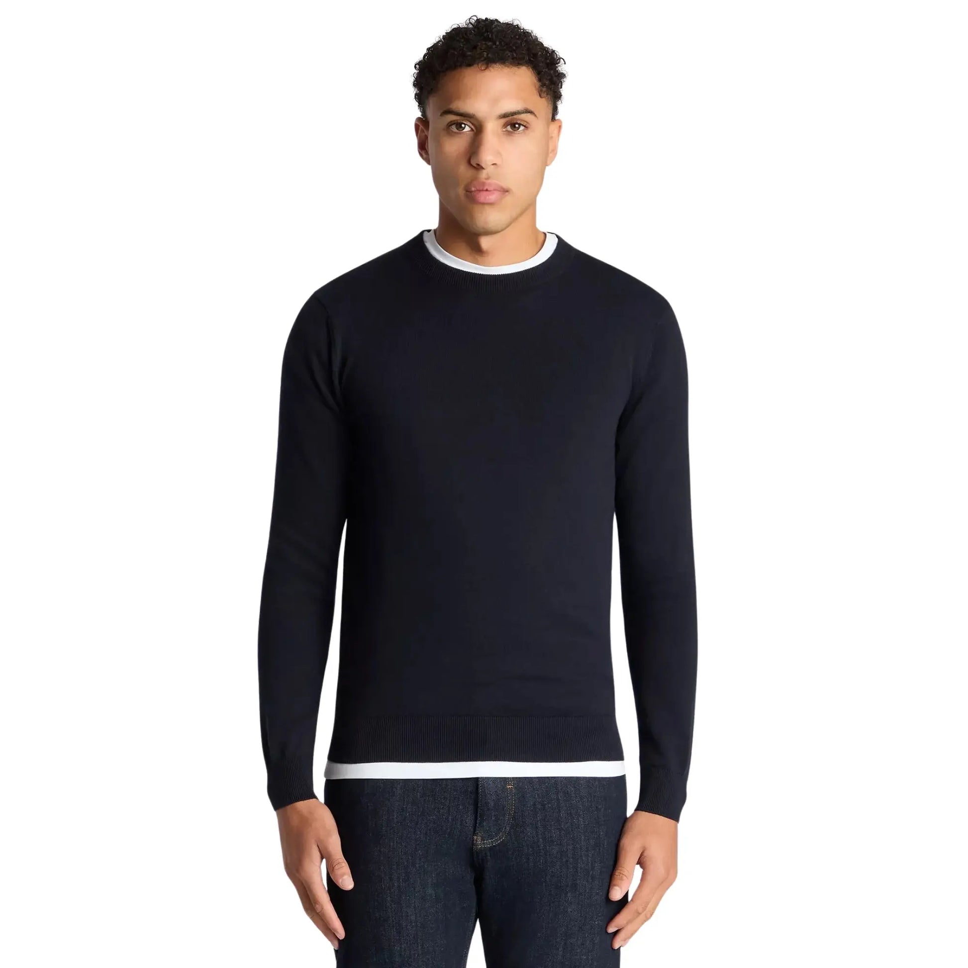 Buy Remus Uomo Crew Neck Knit Jumper - Navy | Crew-Neck Jumperss at Woven Durham