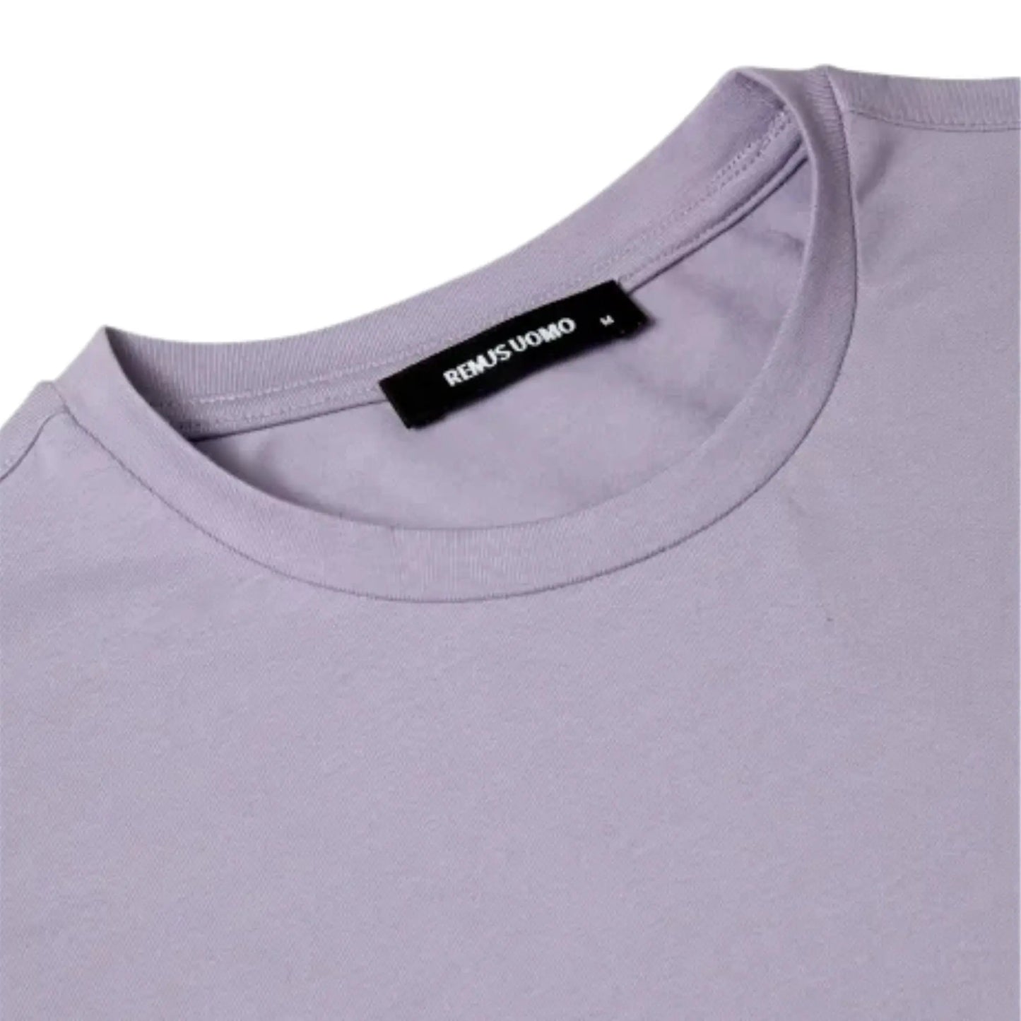 Buy Remus Uomo Crew Neck Stretch T-Shirt - Purple | T-Shirtss at Woven Durham