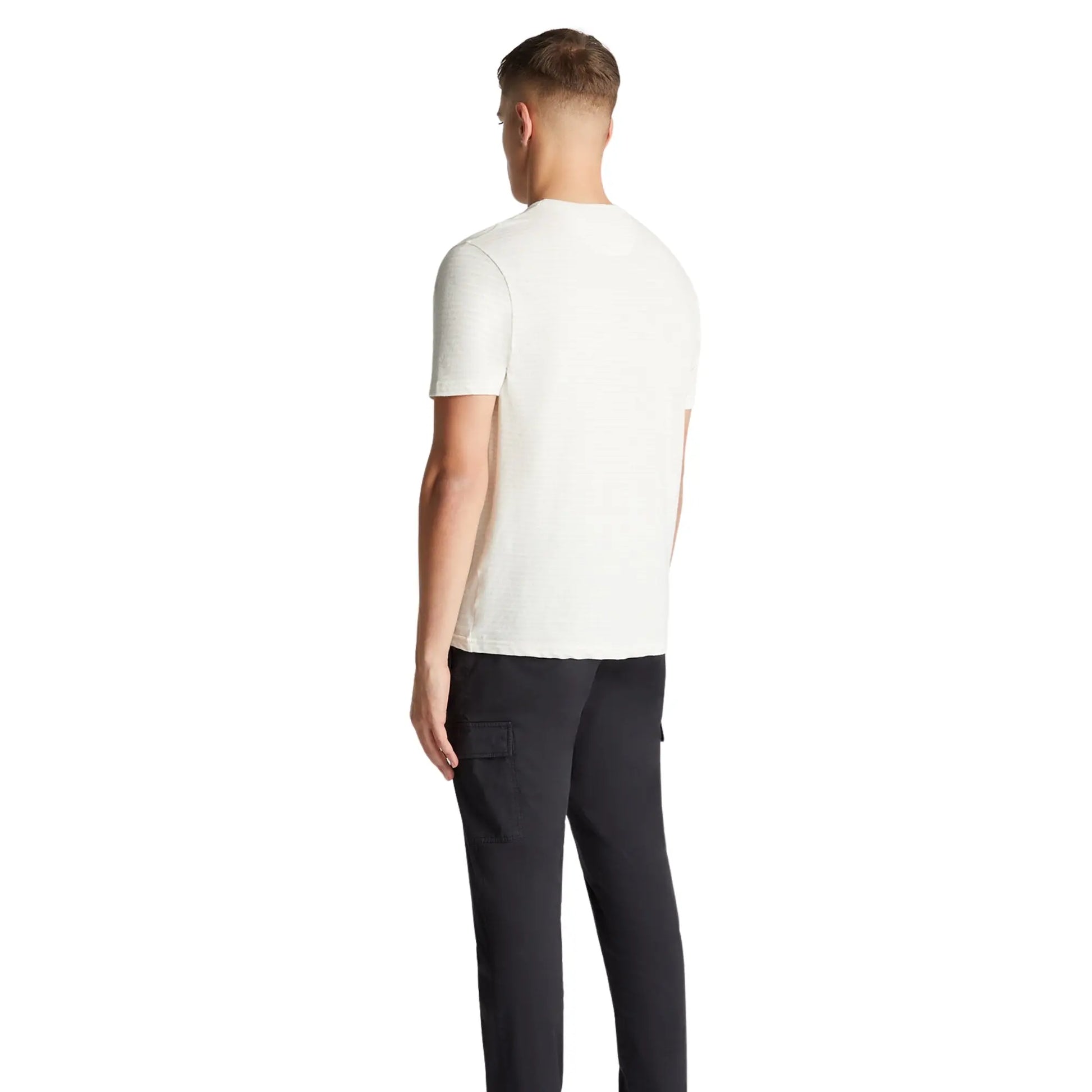 Buy Remus Uomo Crew Neck Stripe T-Shirt - Cream | T-Shirtss at Woven Durham