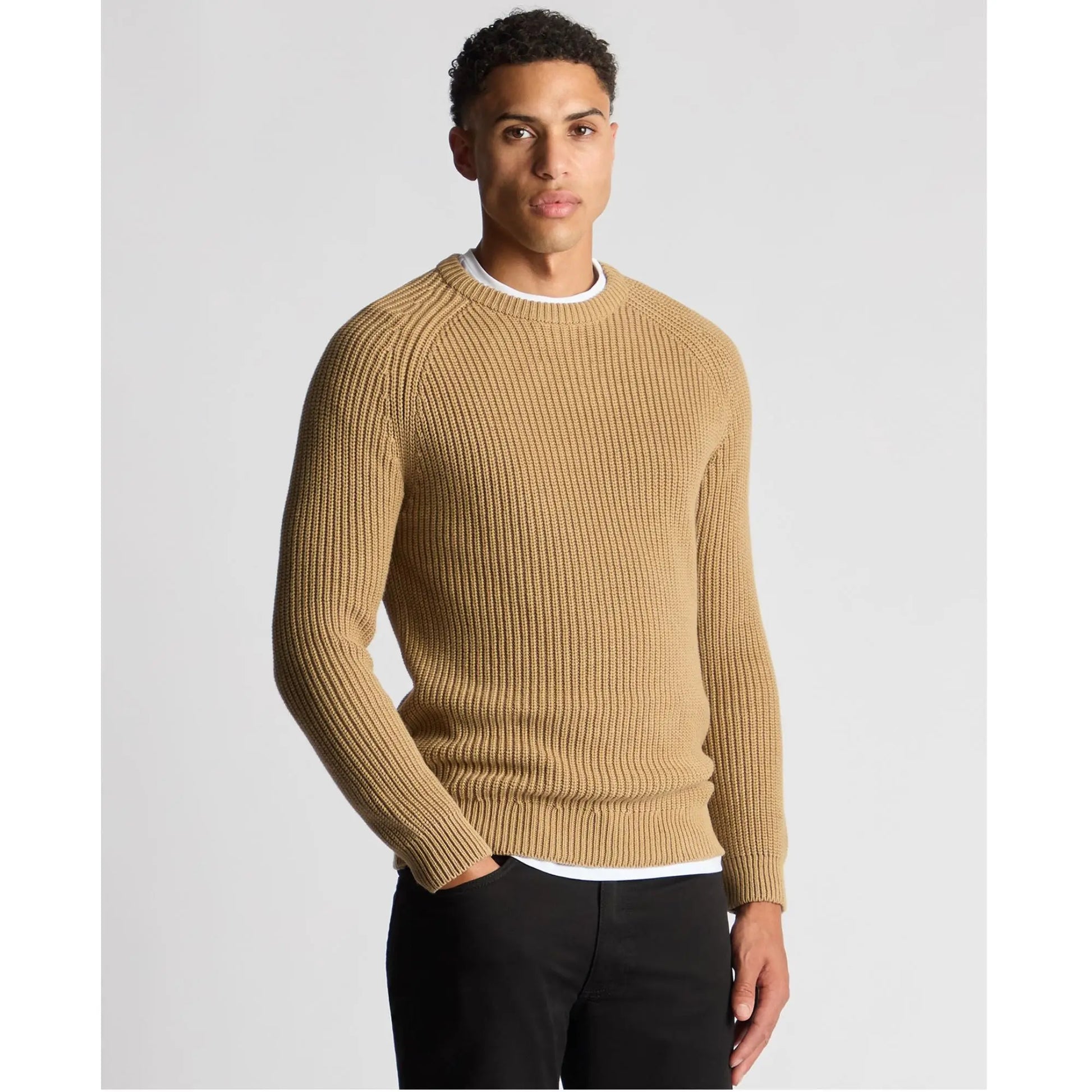 Buy Remus Uomo Crew Neck Sweater - Beige | Crew-Neck Jumperss at Woven Durham