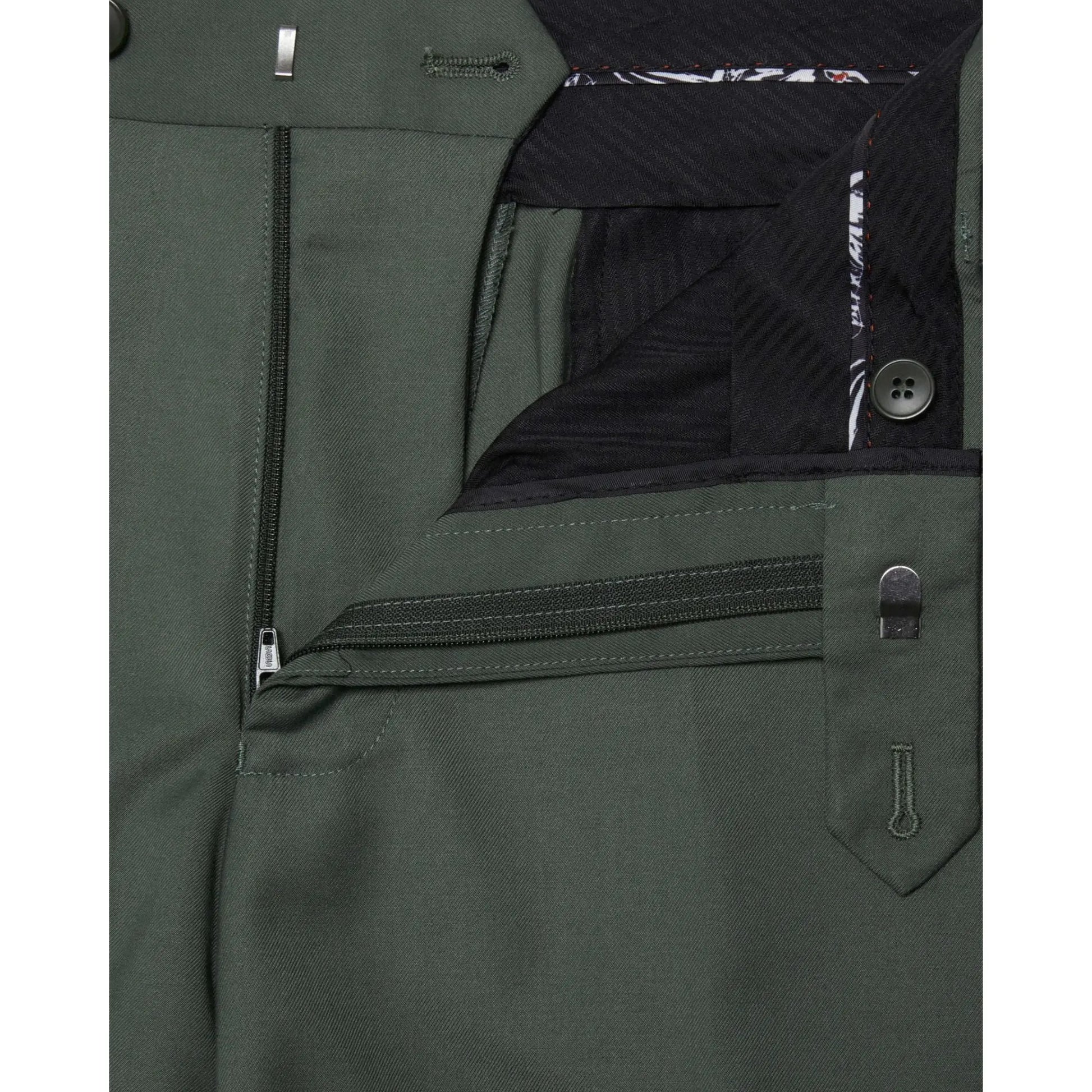 Buy Spin Cruz Green Suit Trousers | Suit Trouserss at Woven Durham