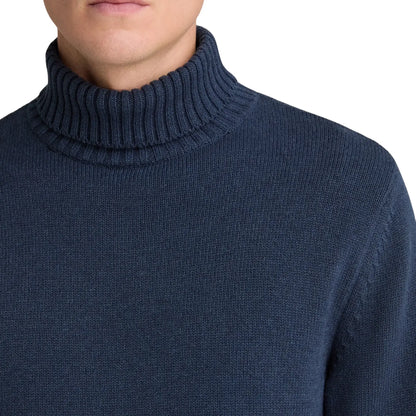 Buy Remus Uomo Dark Blue Roll-Neck Sweater | Crew-Neck Jumperss at Woven Durham