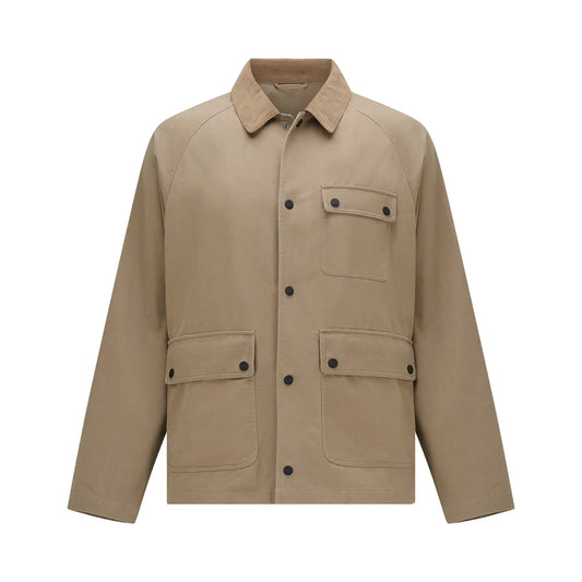 Buy Guards London Ernest Cotton Utility Jacket - Brown | Worker Jacketss at Woven Durham