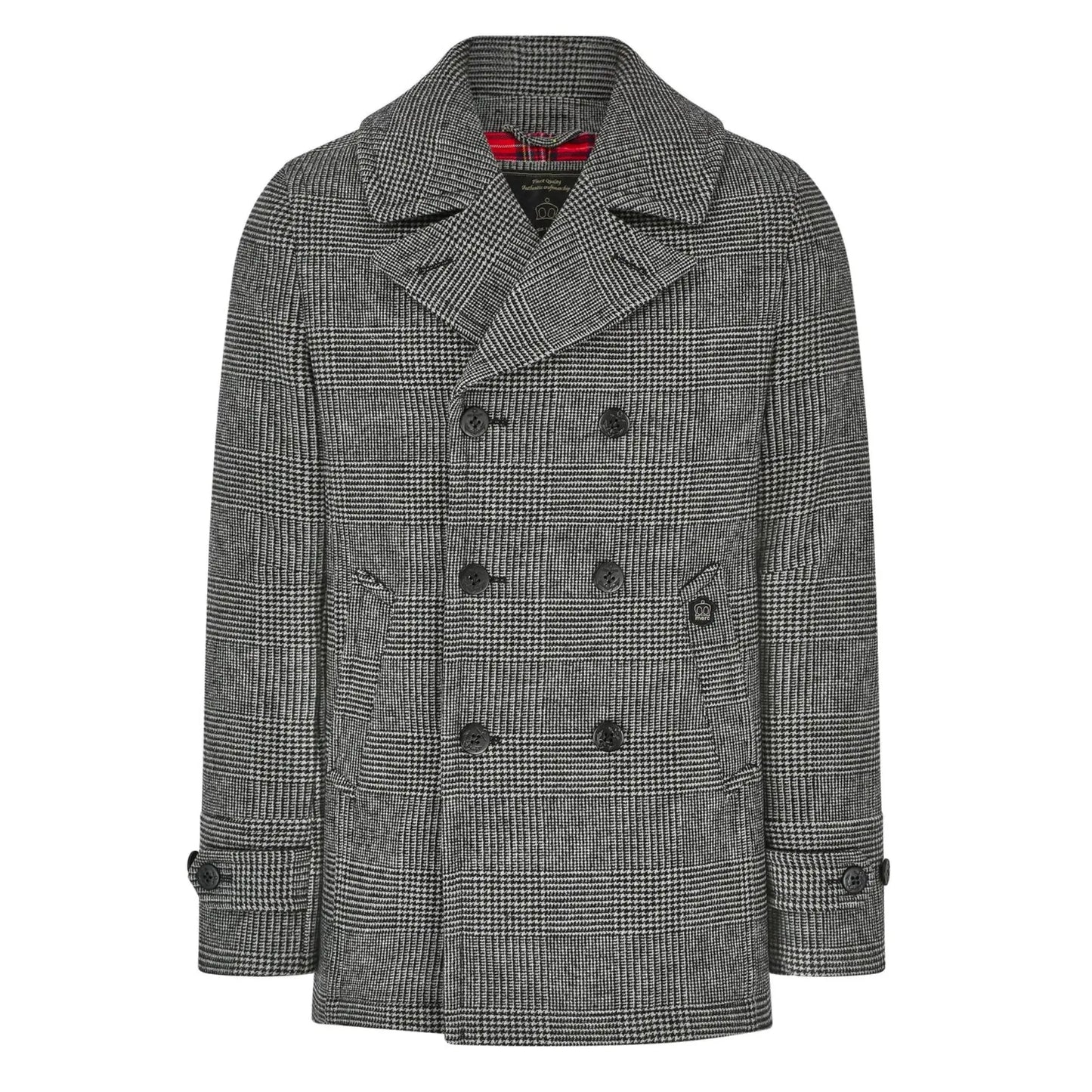 Buy Merc London Fairford Pea Coat - Grey | Coatss at Woven Durham