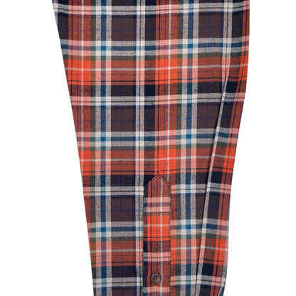 Buy Merc London Fiddler Check Shirt - Brown | Long-Sleeved Shirtss at Woven Durham