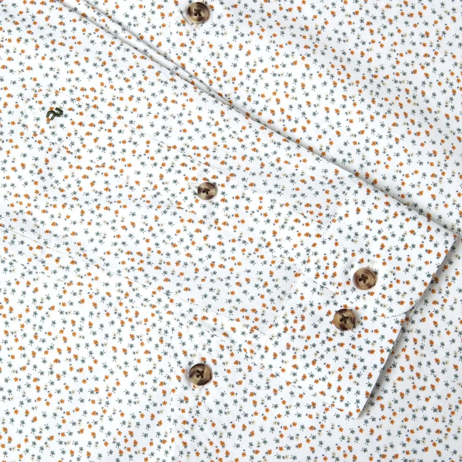 Buy Remus Uomo Floral Meadow Long Sleeve Shirt - Yellow/White | Long-Sleeved Shirtss at Woven Durham