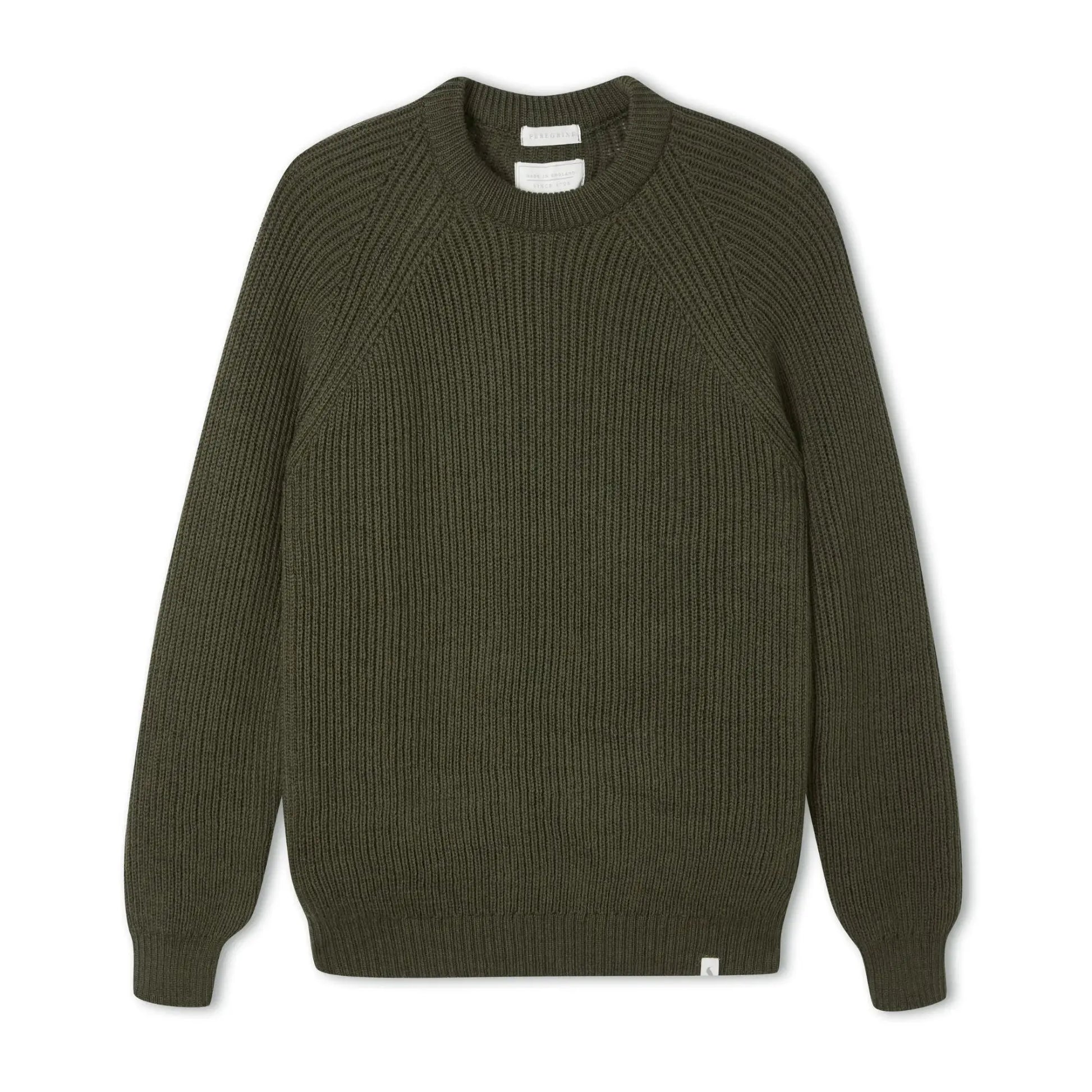 Buy Peregrine Ford Olive Crew-Neck Jumper | Crew-Neck Jumperss at Woven Durham