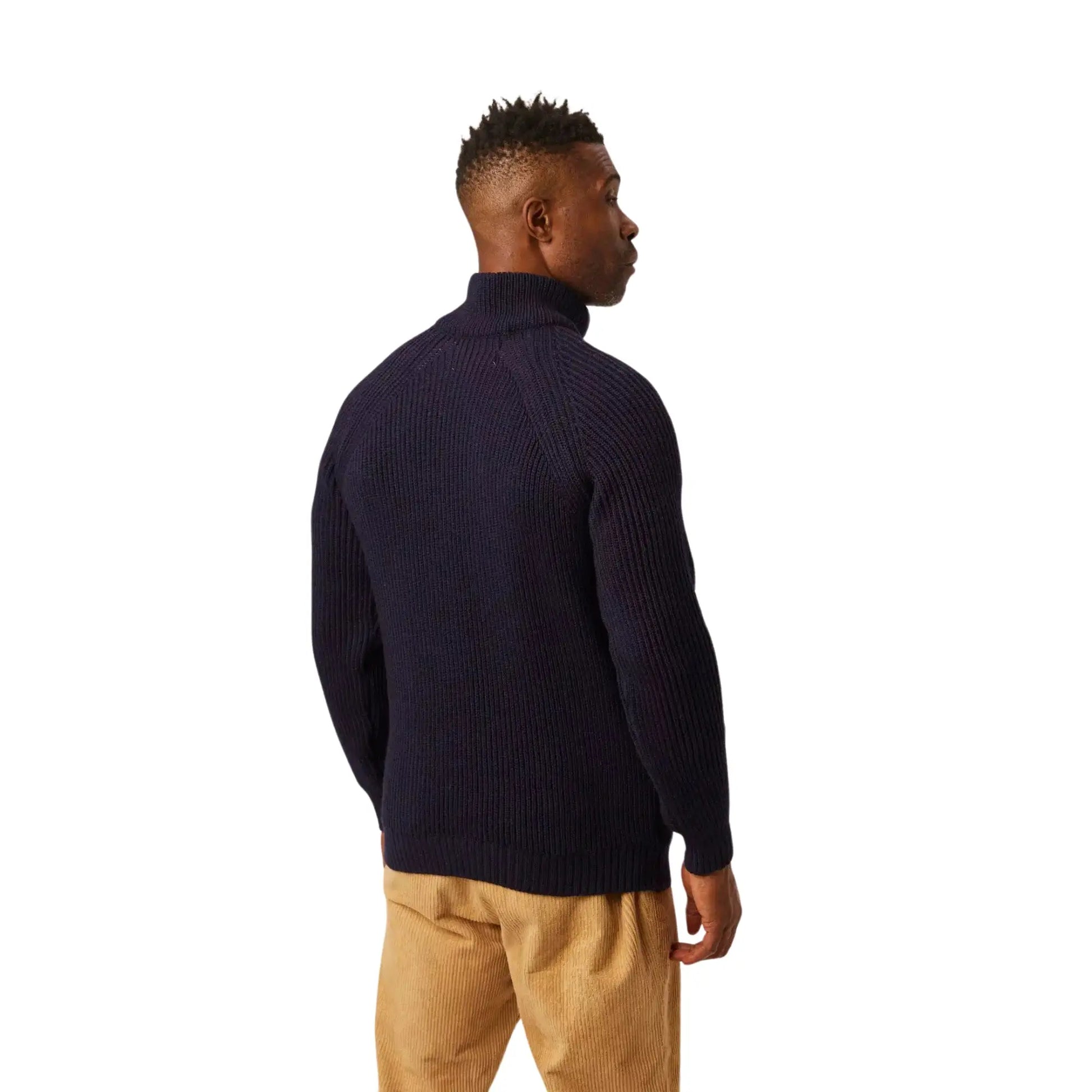 Buy Peregrine Ford Quarter Zip Navy Jumper | Zip-Up Jumperss at Woven Durham