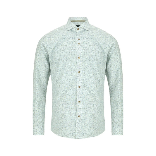 Buy Remus Uomo Frank Floral Print Long Sleeve Shirt - Green | Long-Sleeved Shirtss at Woven Durham