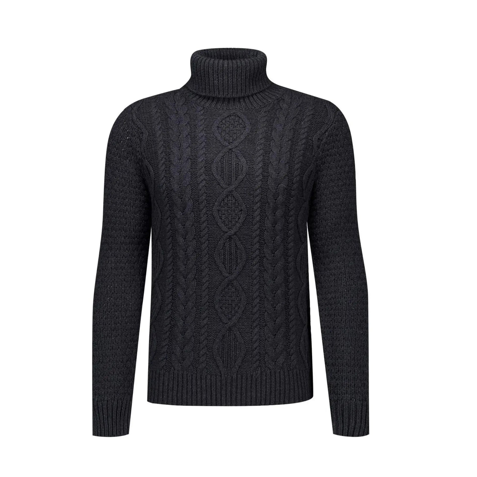Buy Merc London Galaxy Jumper - Marl Charcoal | Roll-Neck Jumperss at Woven Durham