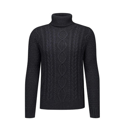 Buy Merc London Galaxy Jumper - Marl Charcoal | Roll-Neck Jumperss at Woven Durham