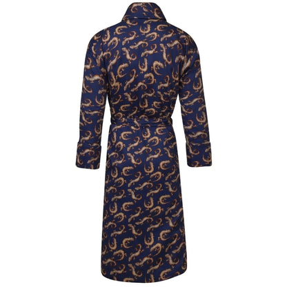 Buy Bown of London Gekko Dressing Gown - Navy | Nightgownss at Woven Durham