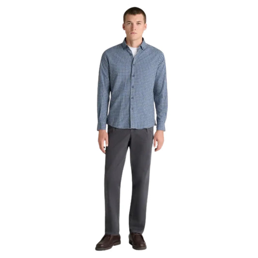 Buy Remus Uomo Gingham Check Grey & Blue Shirt | Overshirtss at Woven Durham