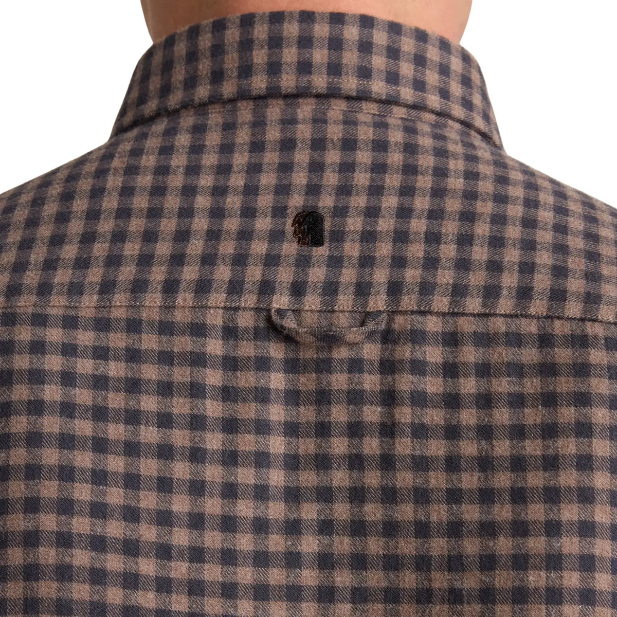 Buy Remus Uomo Gingham Check Navy & Brown Shirt | Overshirtss at Woven Durham