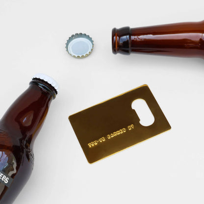 Buy SUCK UK Gold Card - Credit card bottle opener | Bottle Openerss at Woven Durham