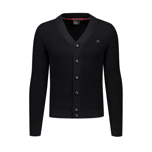 Buy Merc London Grayson Chunky Knit Cardigan - Black | Cardiganss at Woven Durham