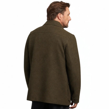 Buy Guards London Green Kyle Wool Tweed Heritage Carcoat | Mac's & Trench Coatss at Woven Durham