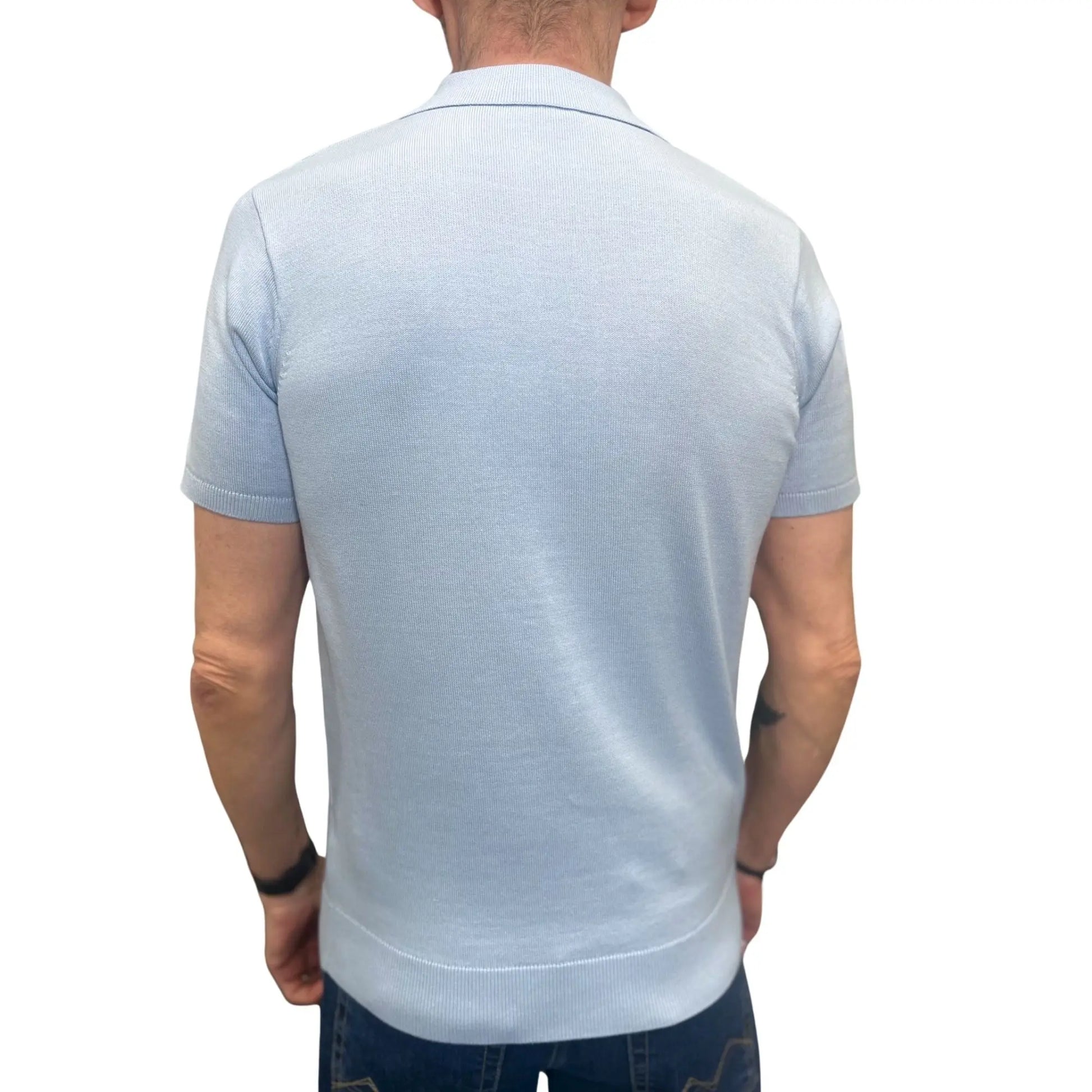 Buy Gabicci Vintage Guinness Button Thru Polo - Azure | Short-Sleeved Polo Shirtss at Woven Durham