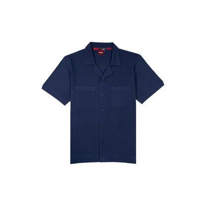 Buy Merc London Hale Polo Shirt - Navy | Short-Sleeved Polo Shirtss at Woven Durham