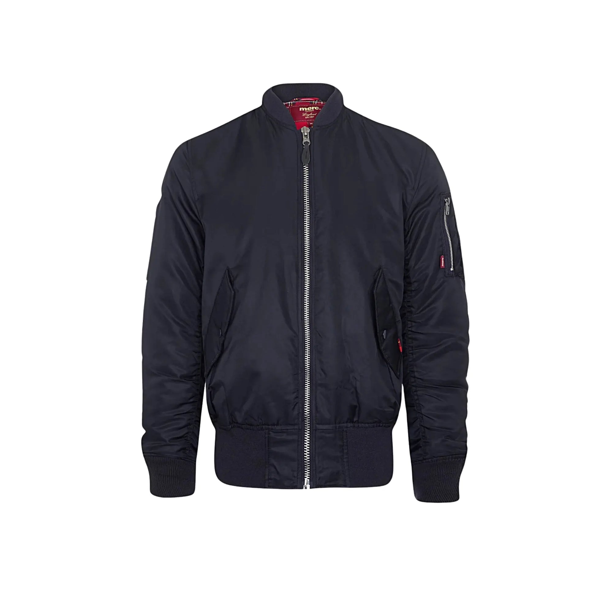 Buy Merc London Hardy Bomber Jacket - Navy | Harrington Jacketss at Woven Durham