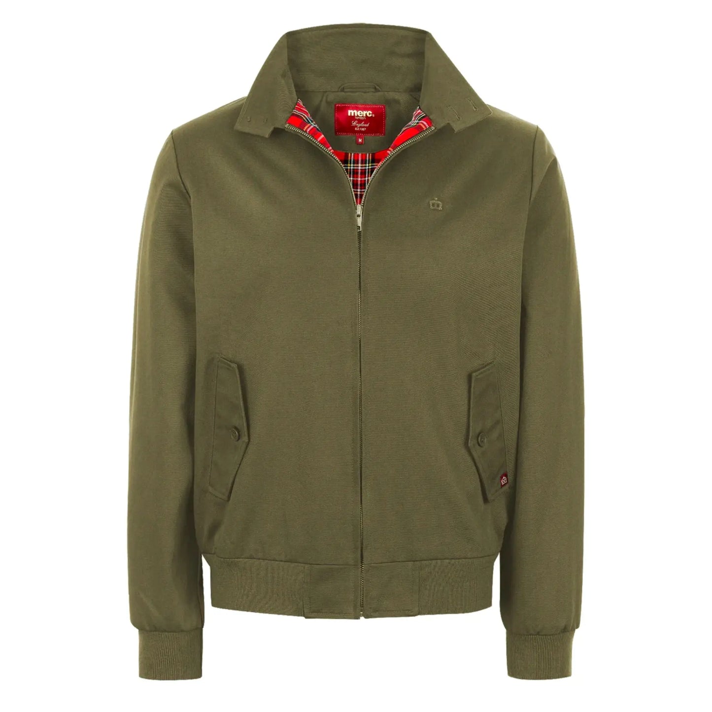 Buy Merc London Harrington Cotton Jacket - Olive | Harrington Jacketss at Woven Durham