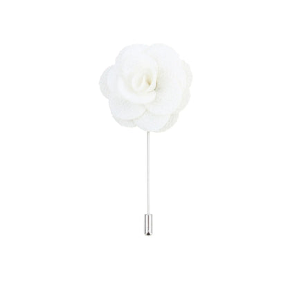 Buy Dalaco Ivory Flower Lapel Pin | Lapel Accessoriess at Woven Durham