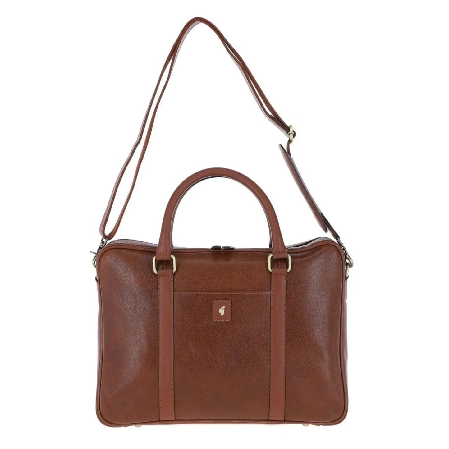 Buy Gabicci Vintage Joe Leather Briefcase - Brown | Wash Bags at Woven Durham