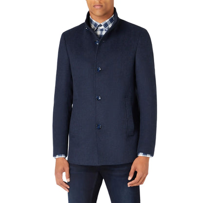 Buy Remus Uomo Jonah Tailored Coat - Navy | Overcoatss at Woven Durham