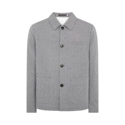 Buy Remus Uomo Keats Houndstooth Casual Coat - Blue | Bomber Jacketss at Woven Durham